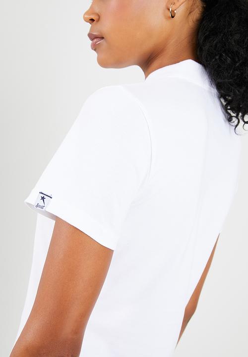 SOVIET - Ladies golfer pique elastane - white