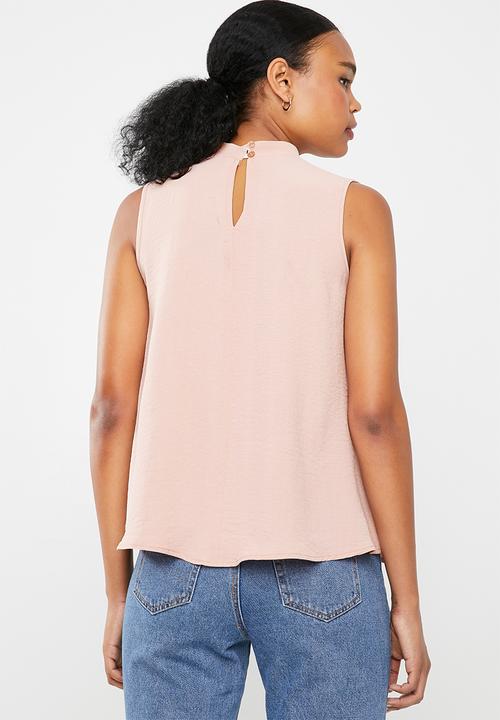 Superbalist - Sleeveless choker blouse - pink 