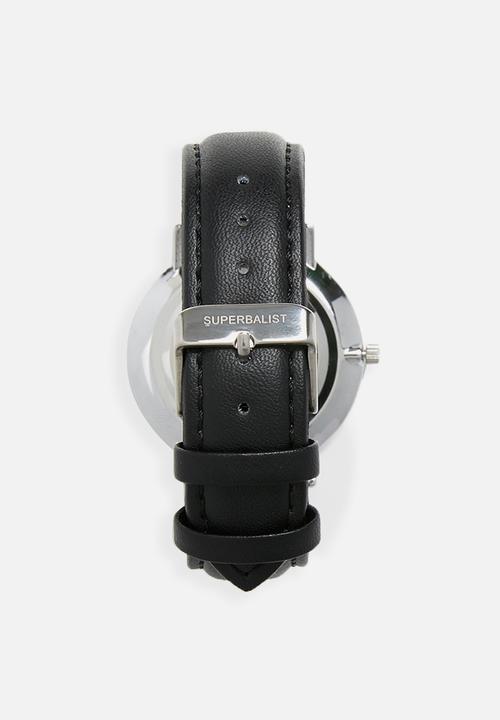 Superbalist - Jay leather watch - black