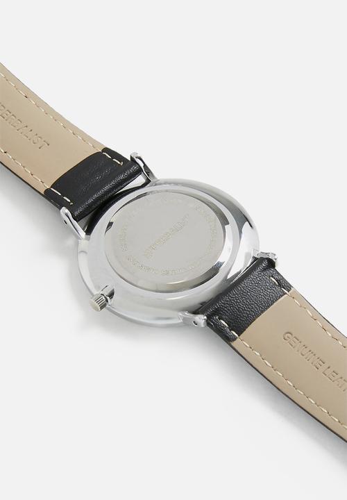 Superbalist - Jay leather watch - black