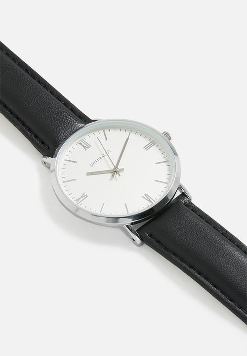 Superbalist - Jay leather watch - black