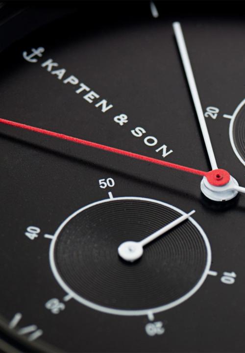 Kapten & Son - Chrono Black -Midnight Steel