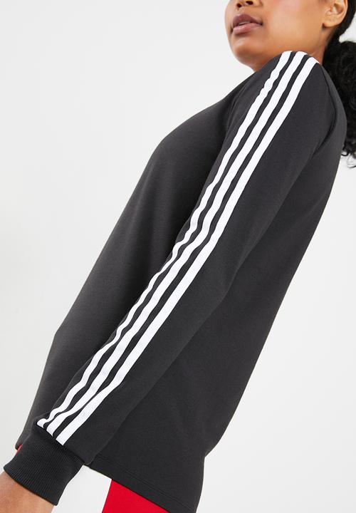 adidas Originals - 3 stripes long sleeve tee - black