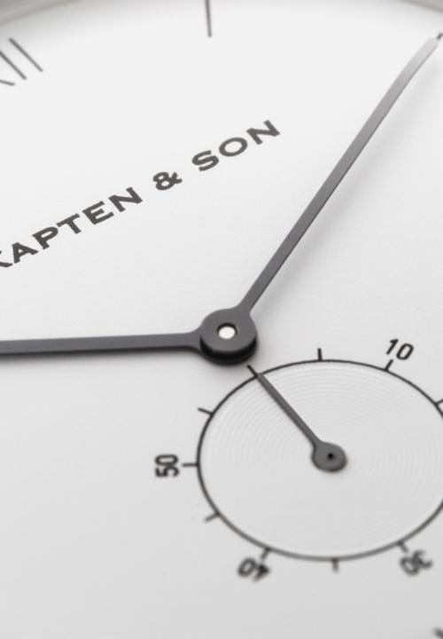 Kapten & Son - Heritage silver - brown leather