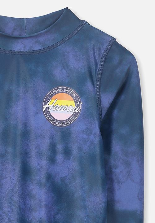 Cotton On - Fraser ls rash vest - blue 