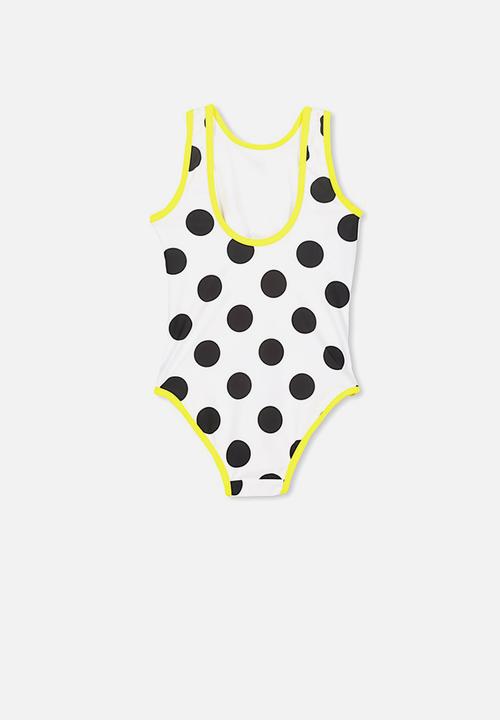 Cotton On - Lisette one piece swimsuit - black & white