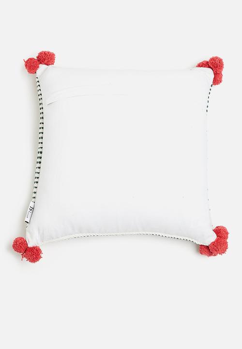 Sixth Floor - Adelaide cushion cover - green & red