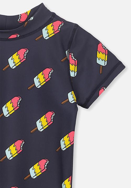 Cotton On - Finley ss rash vest - navy 