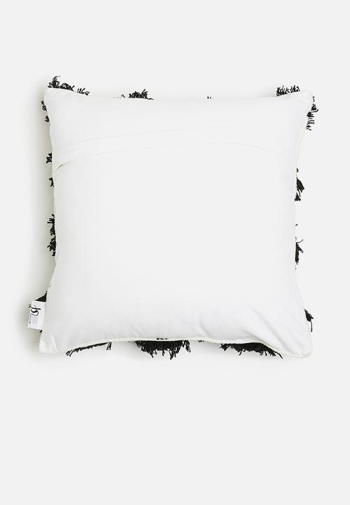Sixth Floor - Poppy cushion cover - black & white