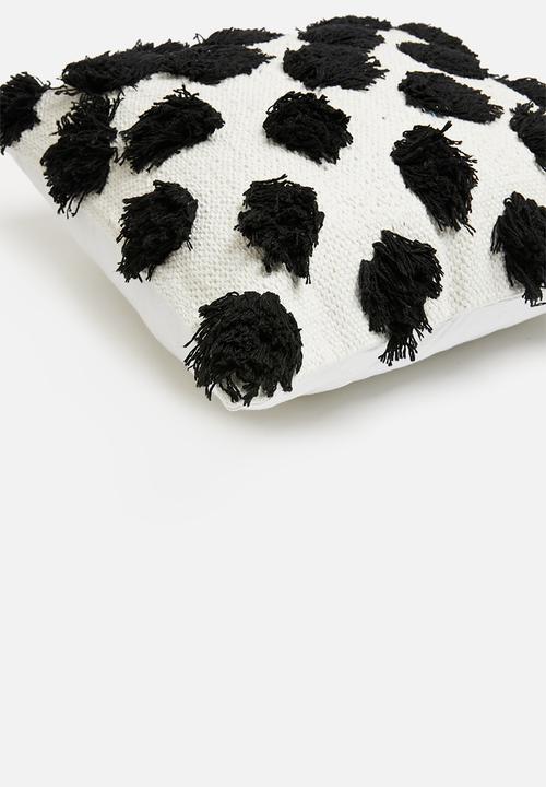 Sixth Floor - Poppy cushion cover - black & white