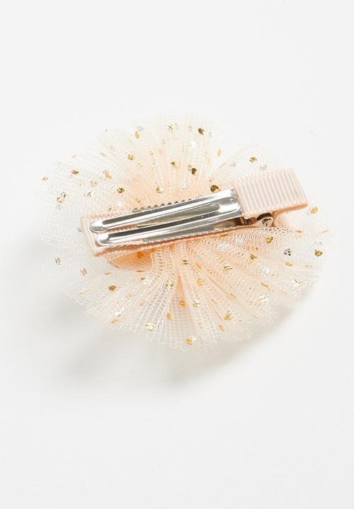 Pop Candy - Flower detailed hair clip - gold