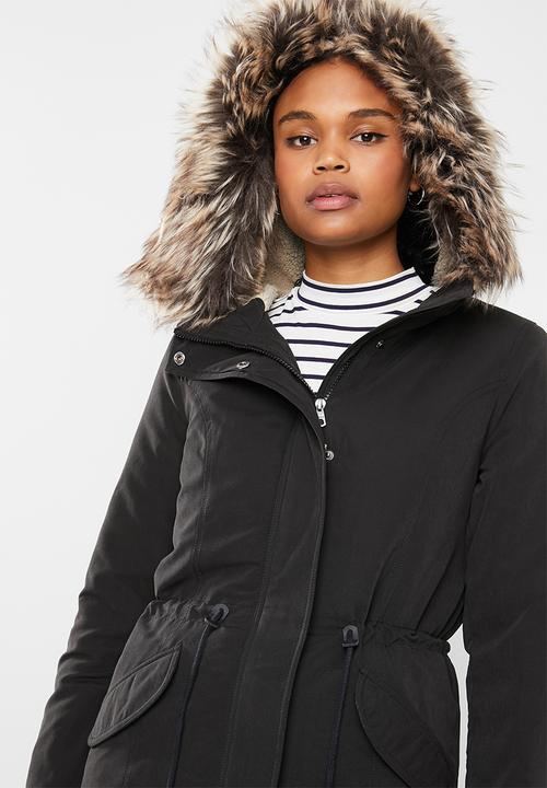 ONLY - Lucca parka jacket - black