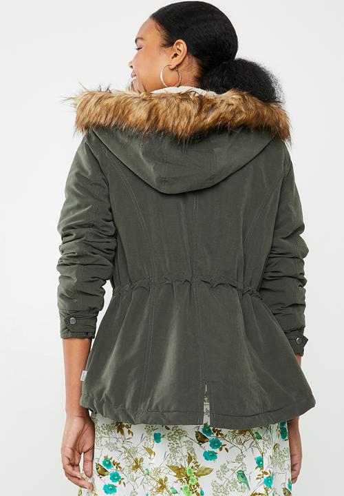 ONLY - Lucca parka jacket - khaki green