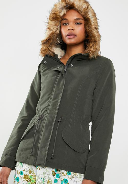 ONLY - Lucca parka jacket - khaki green