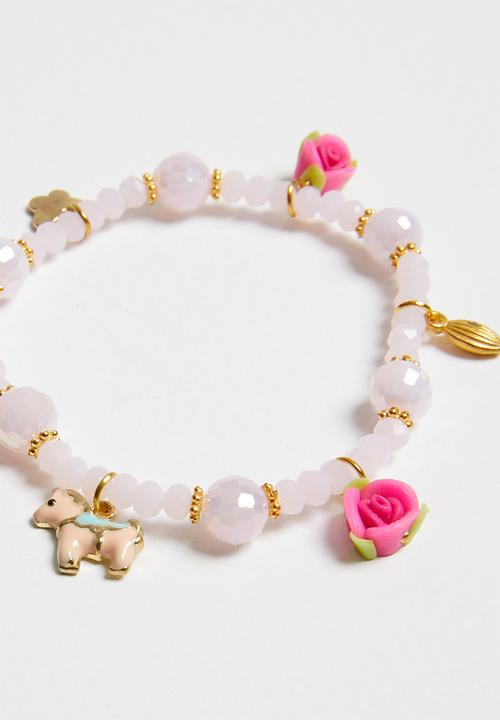 Pop Candy - Bead detailed bracelet - light pink