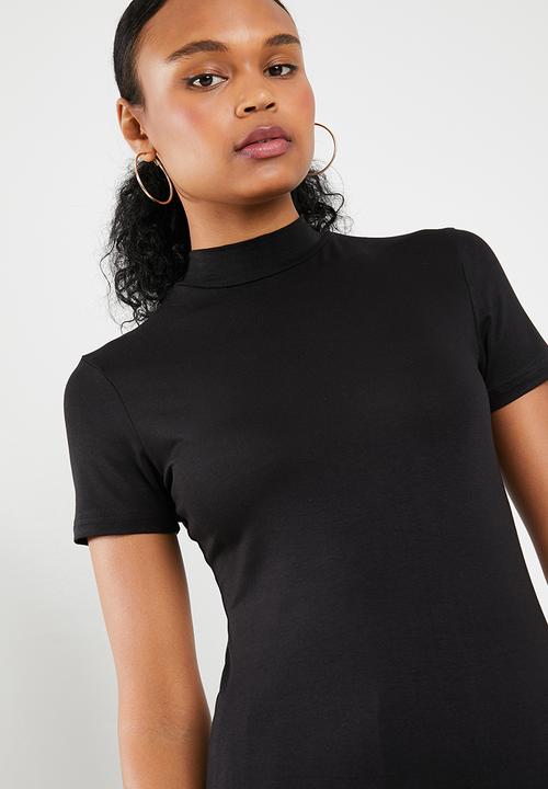 Superbalist - 2 pack turtleneck fitted tee - black and white