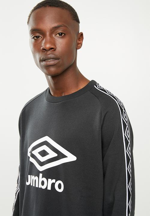 Umbro - Umbro retro taped crew sweat - black