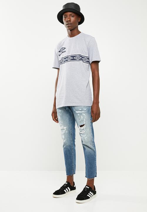 Jack & Jones - Frank leen cut off jeans - blue 