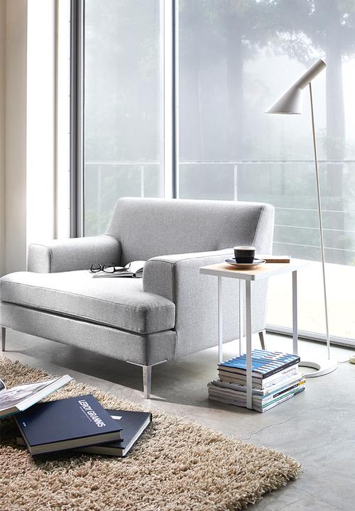 Yamazaki - Tower magazine rack with table - white