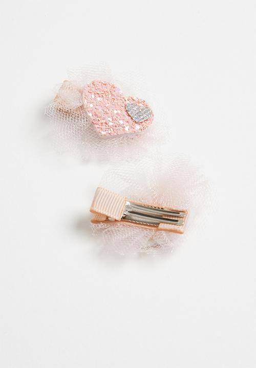 Pop Candy - Heart detailed hairclip - pink 