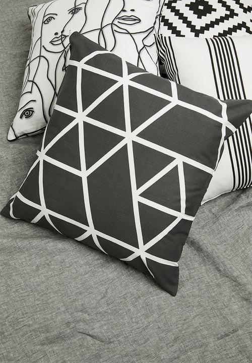 Sixth Floor - Nila cushion cover - charcoal