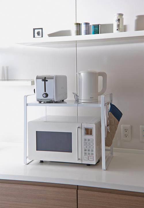 Yamazaki - Tower expandable kitchen counter organizer - white