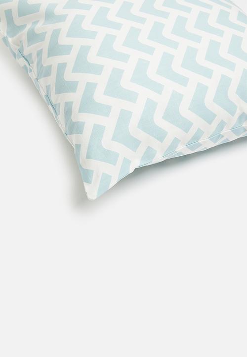 Sixth Floor - Arrow cushion cover - blue