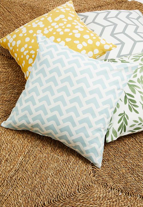 Sixth Floor - Arrow cushion cover - blue