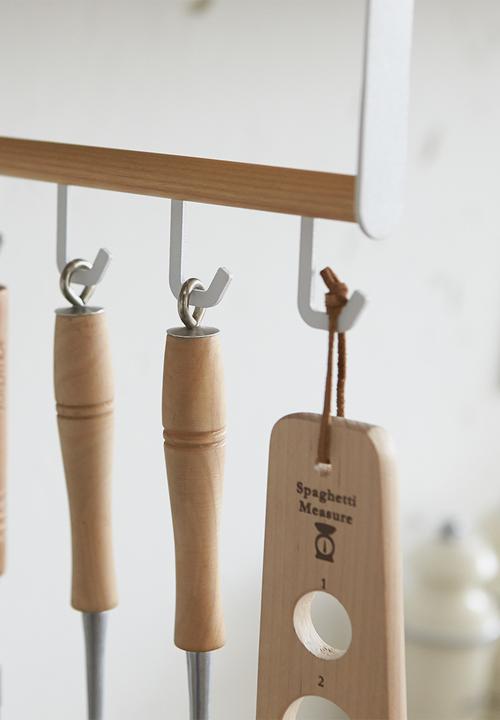 Yamazaki - Tosca under shelf kitchen tool hook - white
