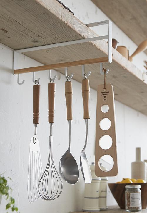 Yamazaki - Tosca under shelf kitchen tool hook - white