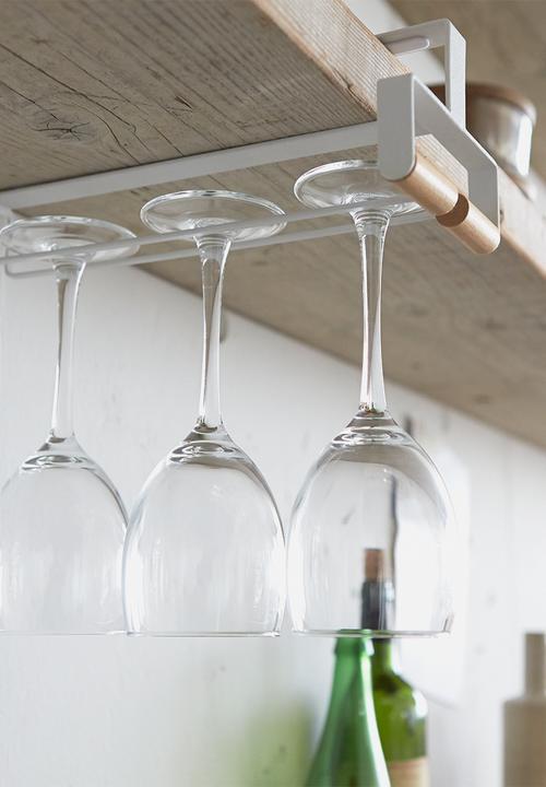 Yamazaki - Tosca under shelf wine glass hanger - white