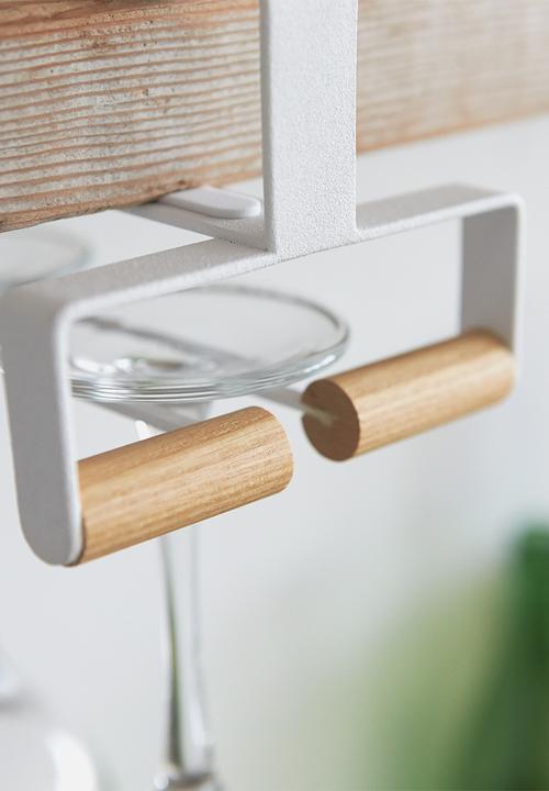 Yamazaki - Tosca under shelf wine glass hanger - white