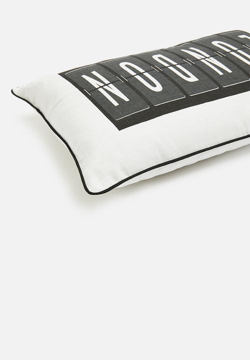 Sixth Floor - London cushion cover - black & white