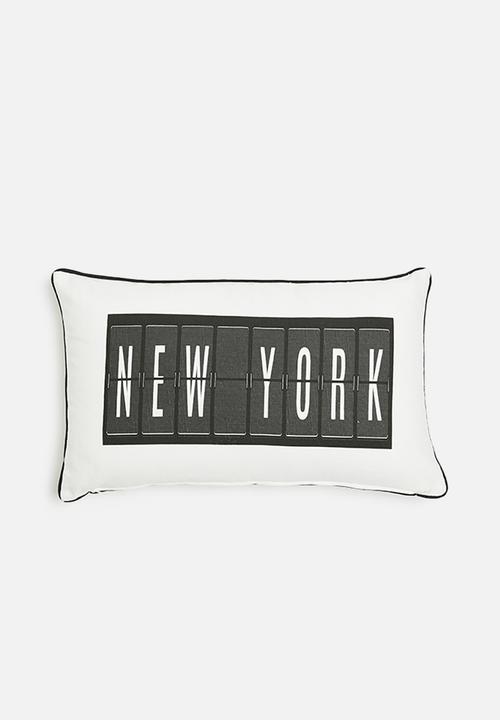 Sixth Floor - New York cushion cover - black & white