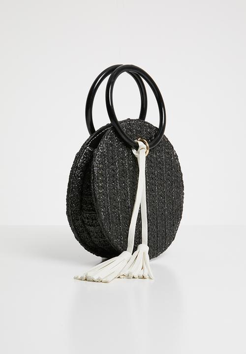 Superbalist - Round basket bag - black