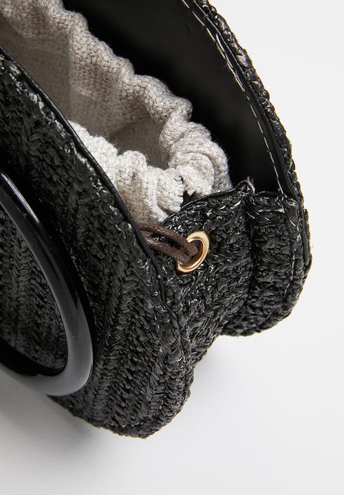 Superbalist - Round basket bag - black