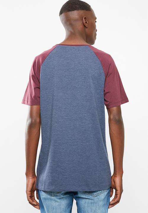Superbalist - Raglan curved hem tee - mutli