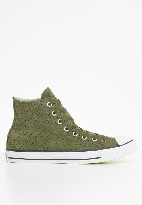 khaki green converse