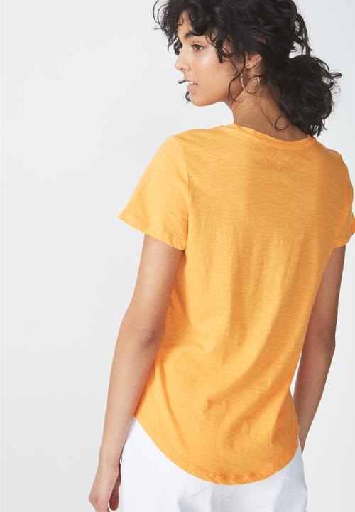 Cotton On - The crew t-shirt - orange
