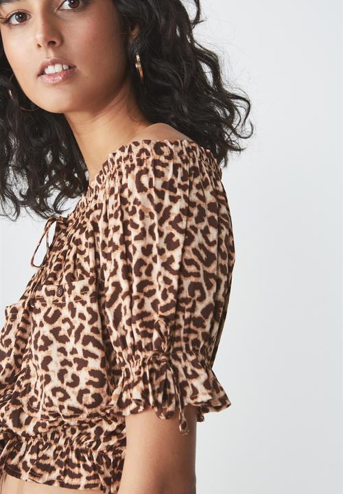 Cotton On - Melanie top - brown