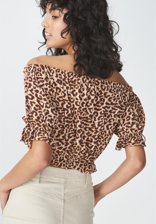 Cotton On - Melanie top - brown
