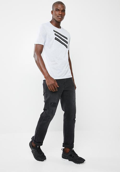 STYLE REPUBLIC - Tripple zip tee - grey