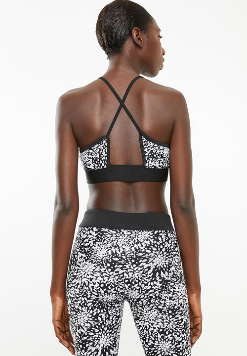 Superbalist - Printed sport bra - black & white 