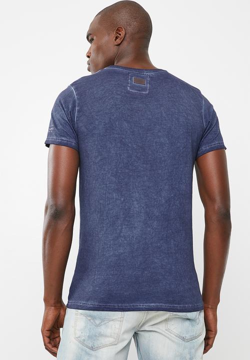 STYLE REPUBLIC - Pigment dye printed tee - blue