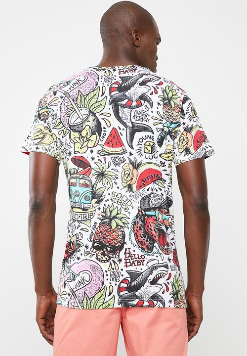 STYLE REPUBLIC - All over printed tee - multi 