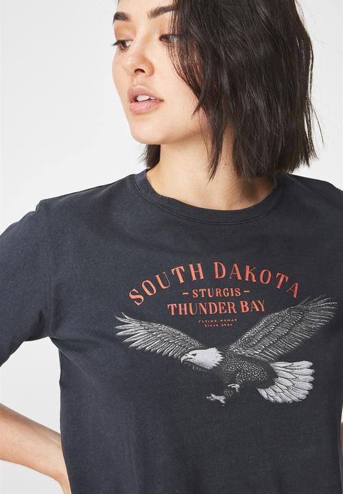 Cotton On - Tbar arizona graphic tee - black