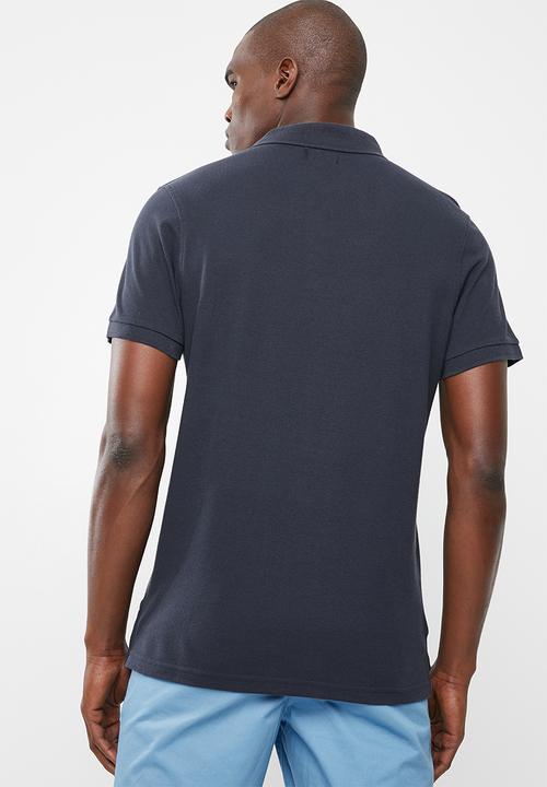 STYLE REPUBLIC - Crown piquet golfer - navy