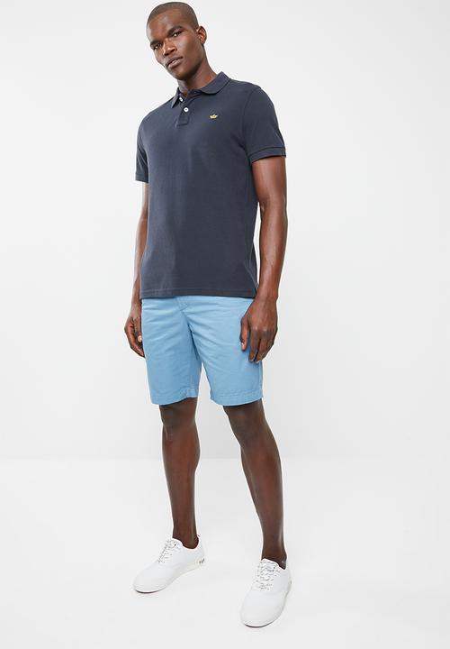 STYLE REPUBLIC - Crown piquet golfer - navy