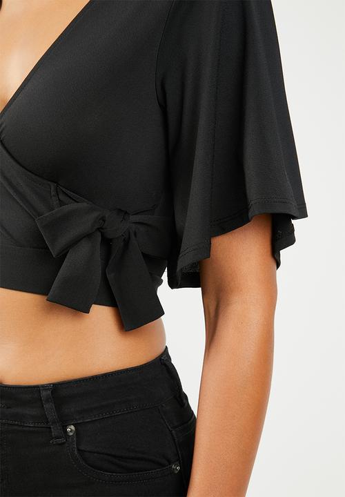 New Look - Tie cape top - black