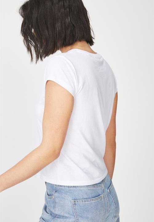 Cotton On - Tbar graphic tee - white